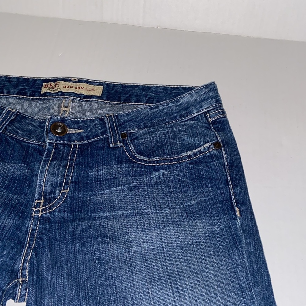 BKE Denim Madison Stretch Distressed Women’s Size 29 Capri Blue Jeans - Picture 9 of 14